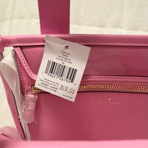 Kate Spade Pink and Clear Tote Bag - Picture 2 of 2